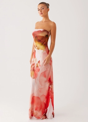 Relaxed Look Kunis Maxi Dress - Peach Rose