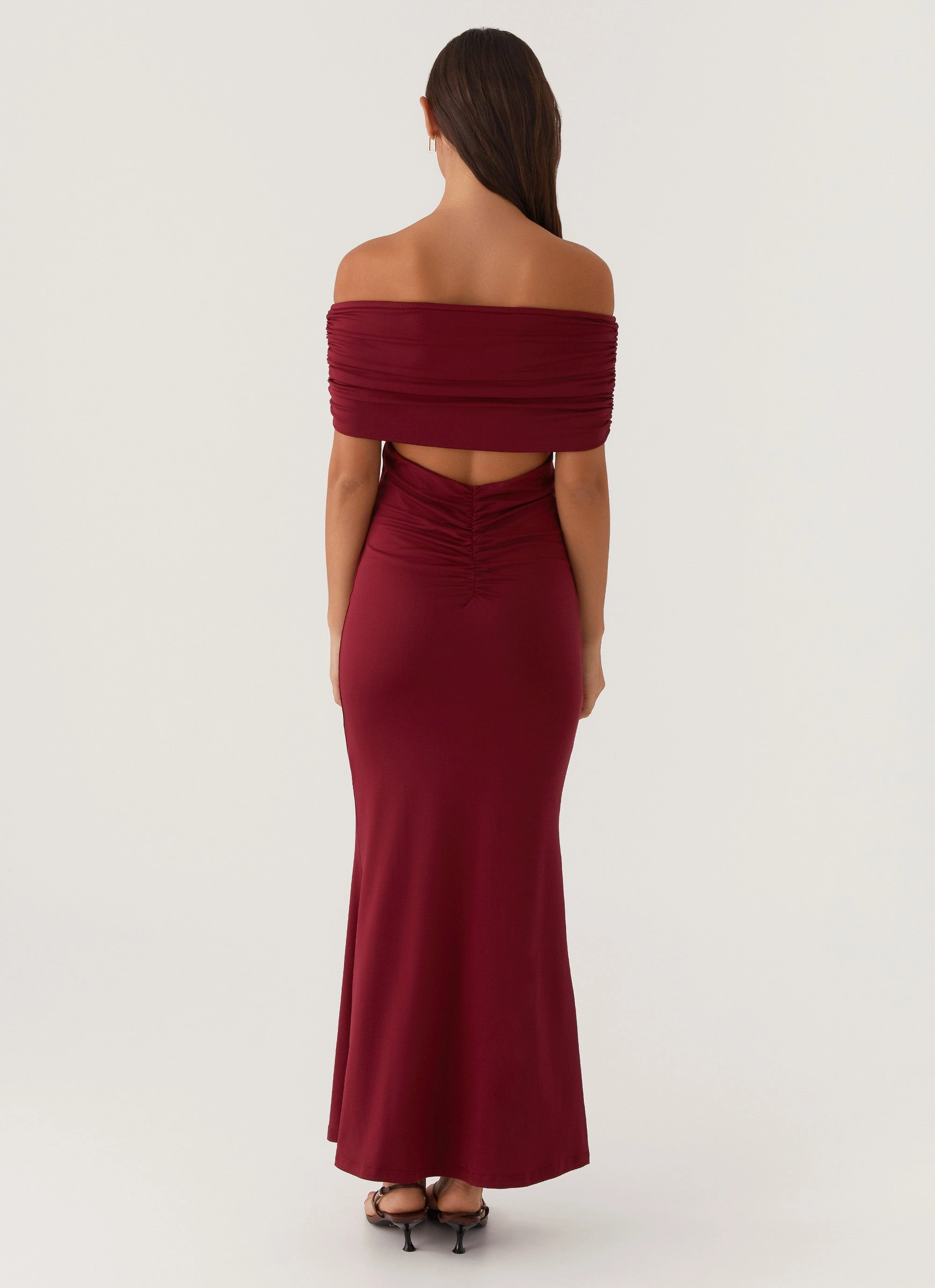 Maude Maxi Dress - Maroon Travel Light Essential Piece