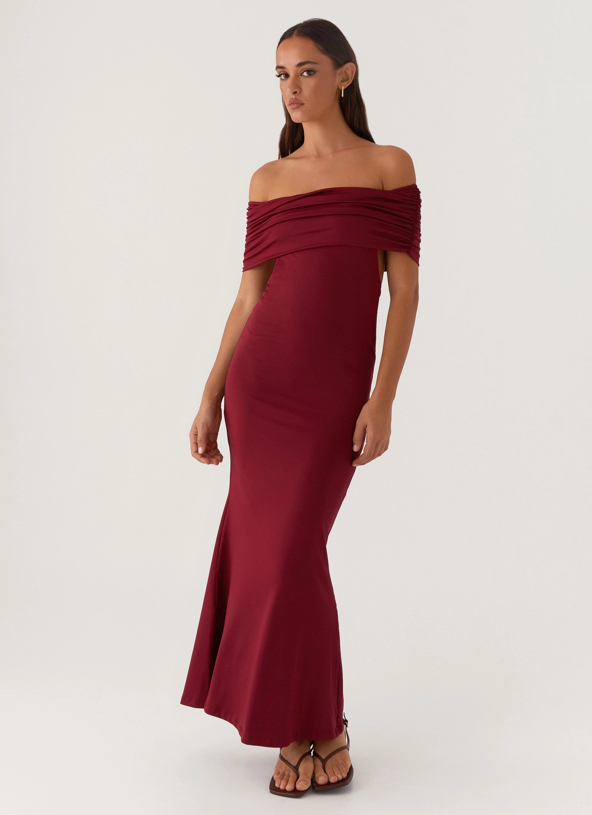 Trend Appeal Maude Maxi Dress - Maroon