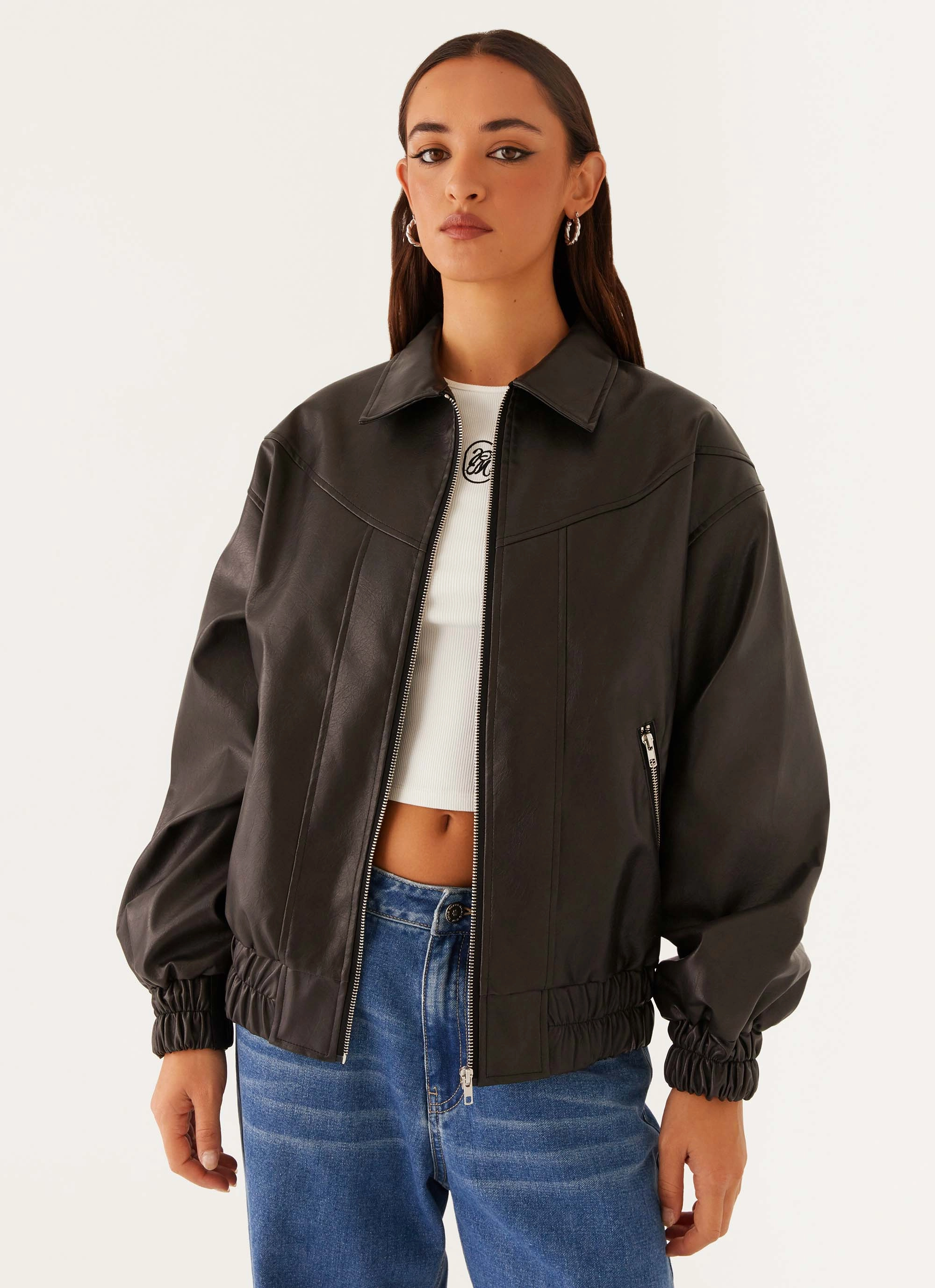 Promise suitable for funerals Holland Bomber Jacket - Black