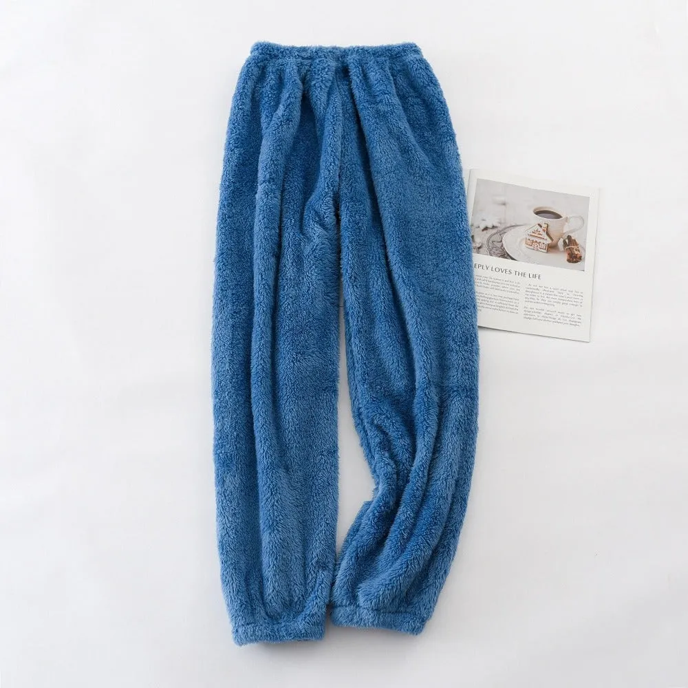 Home Trousers Colored Flannel