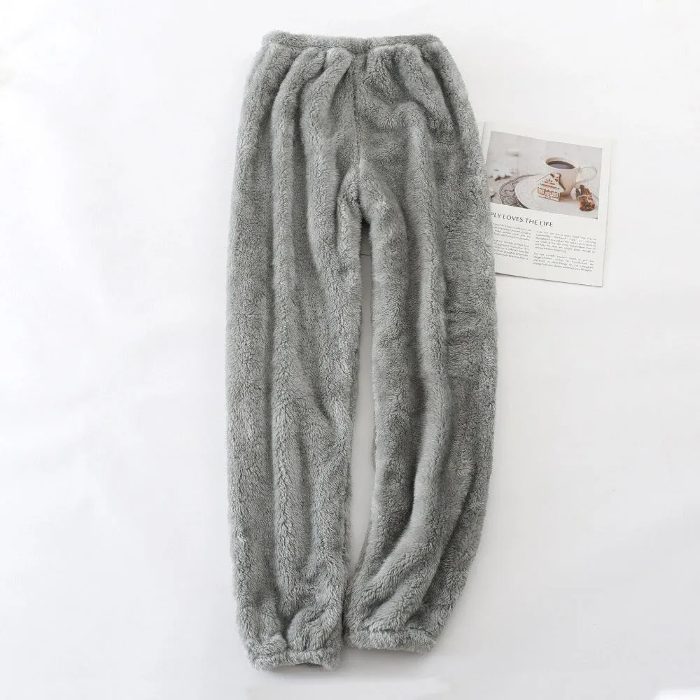 Home Trousers Colored Flannel