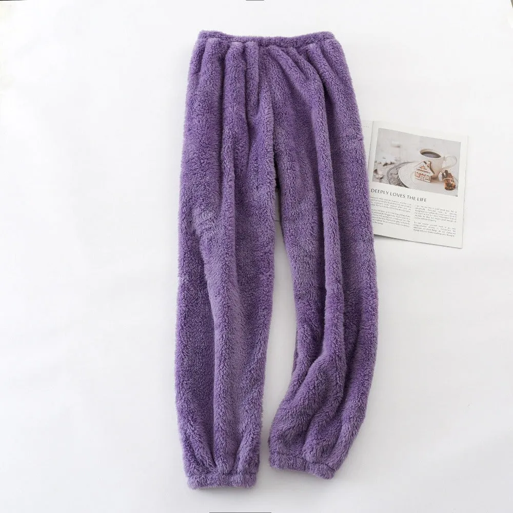 Home Trousers Colored Flannel