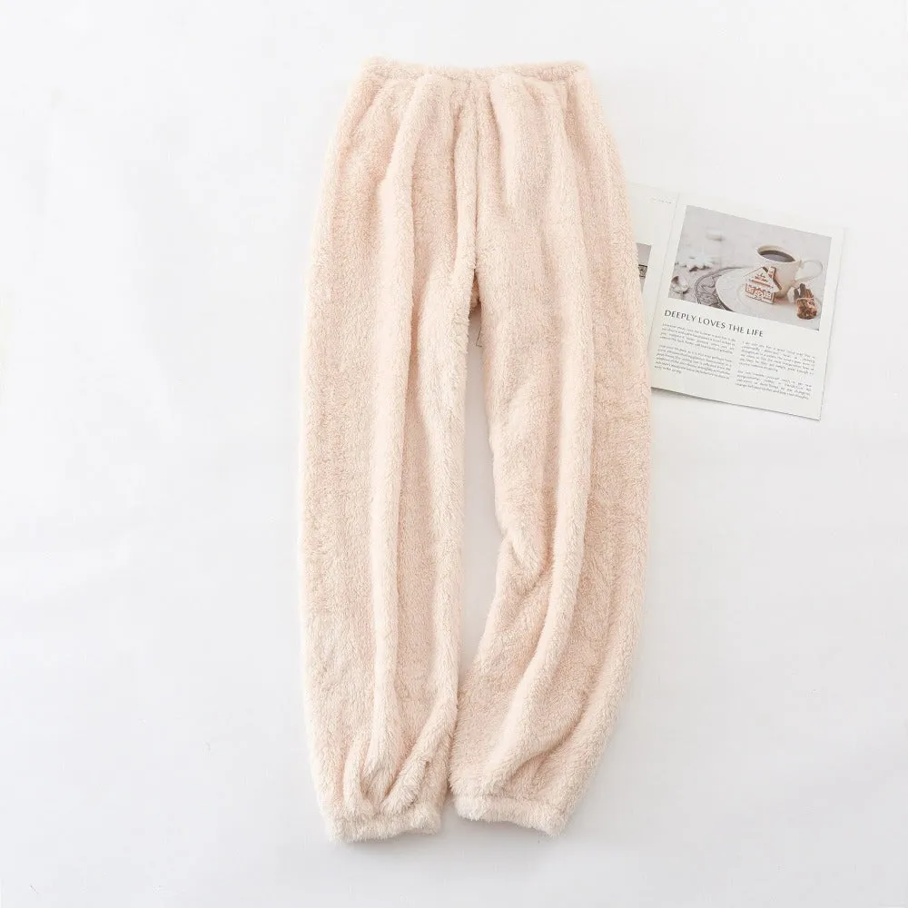 Home Trousers Colored Flannel