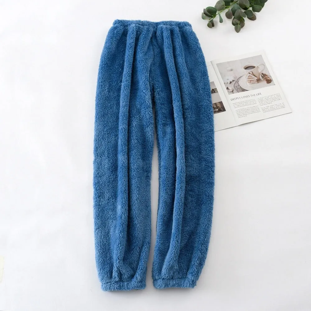 Home Trousers Colored Flannel