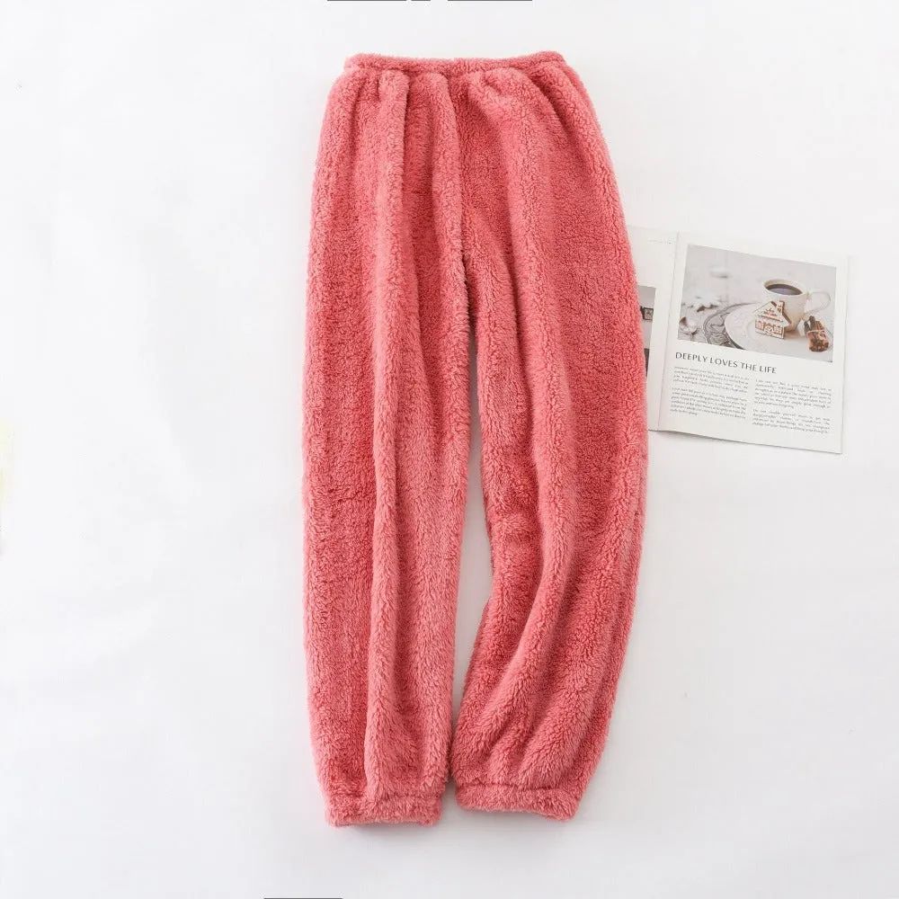 Home Trousers Colored Flannel