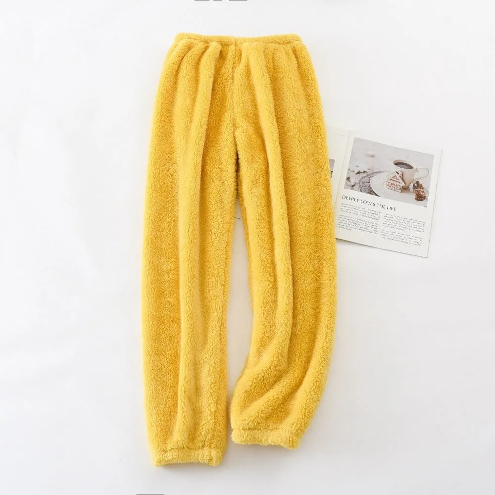 Home Trousers Colored Flannel
