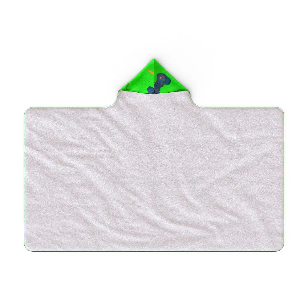 Hooded Blanket - Gaming Green