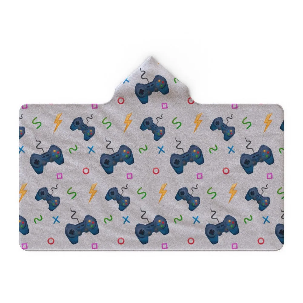 Hooded Blanket - Pale Grey Gaming