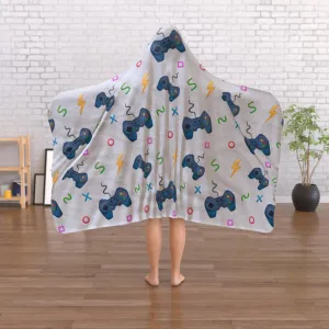 Hooded Blanket - Pale Grey Gaming