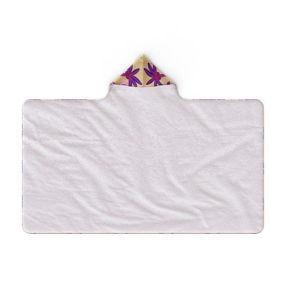 Hooded Blanket - Purple Panthers