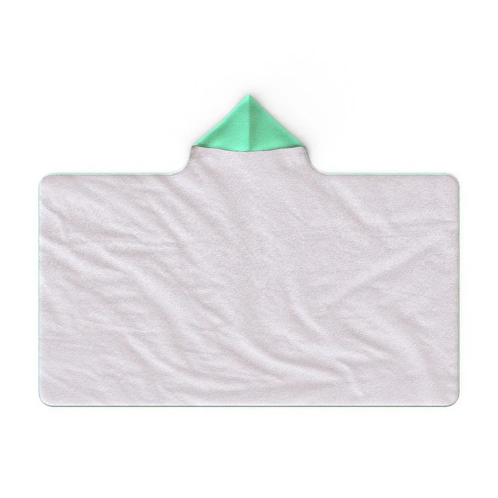 Hooded Blanket - You Are My Universe - Green Zest
