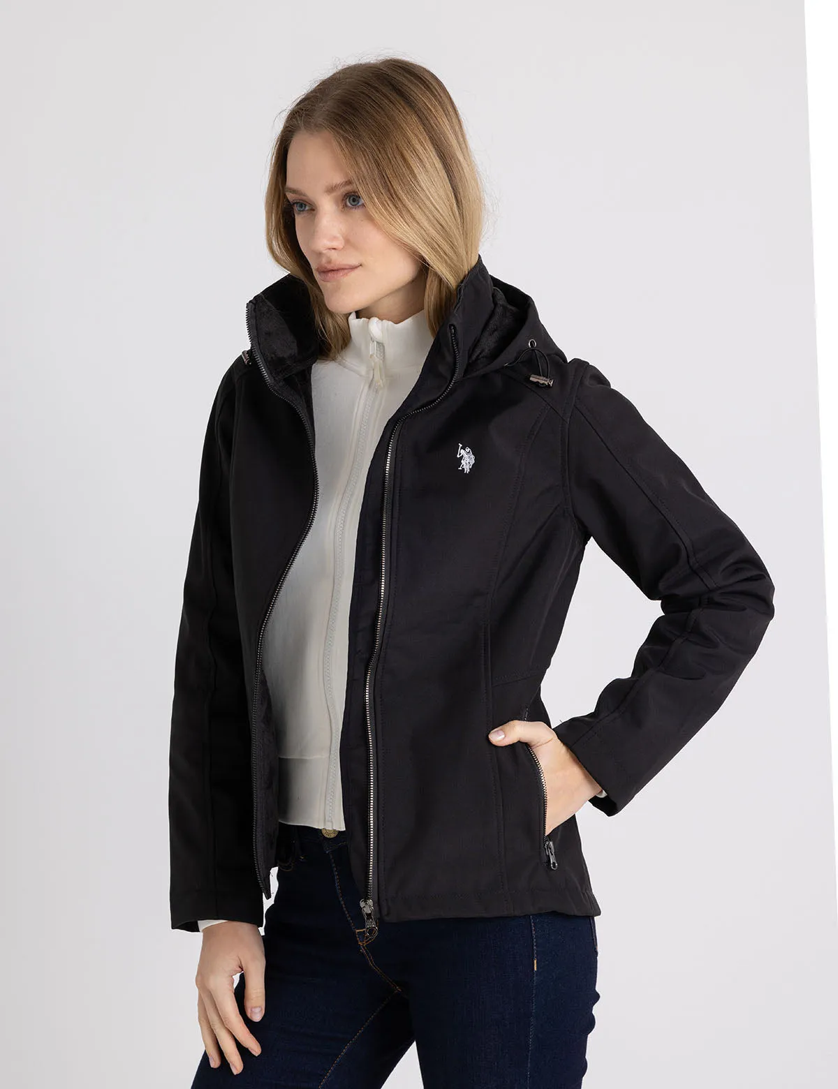HOODED FLEECE JACKET