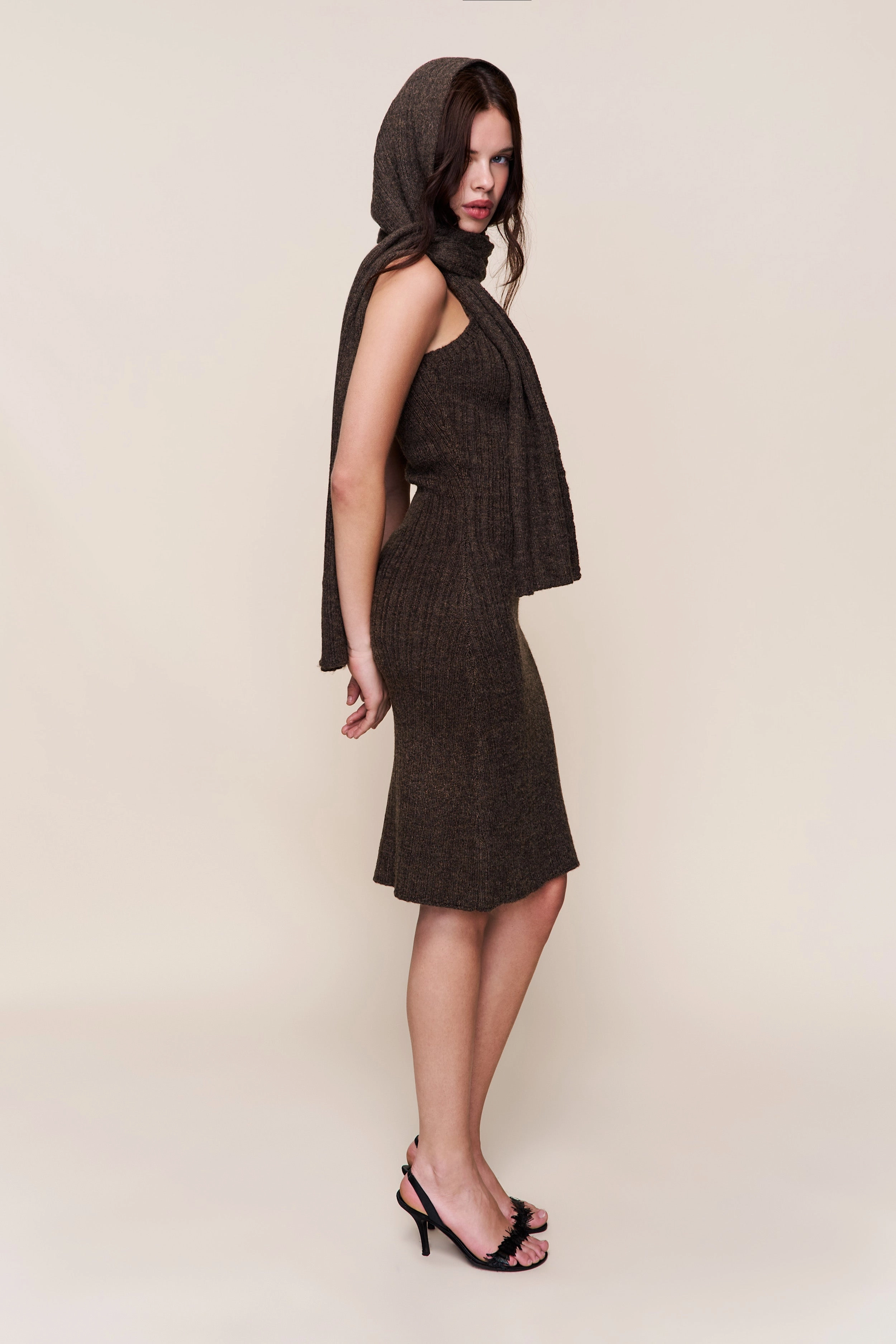 Stylish Fit Timeless Energy Hooded Knit Dress