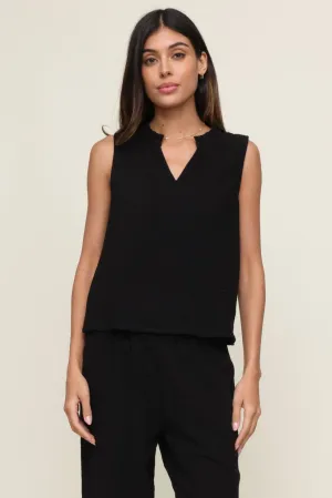 Christy Double Gauze Top WrinkleResistant Cloth Textured Fabric Finish