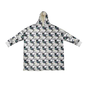 Hoodie Blanket - Hibiscus Light Botanicals Collection