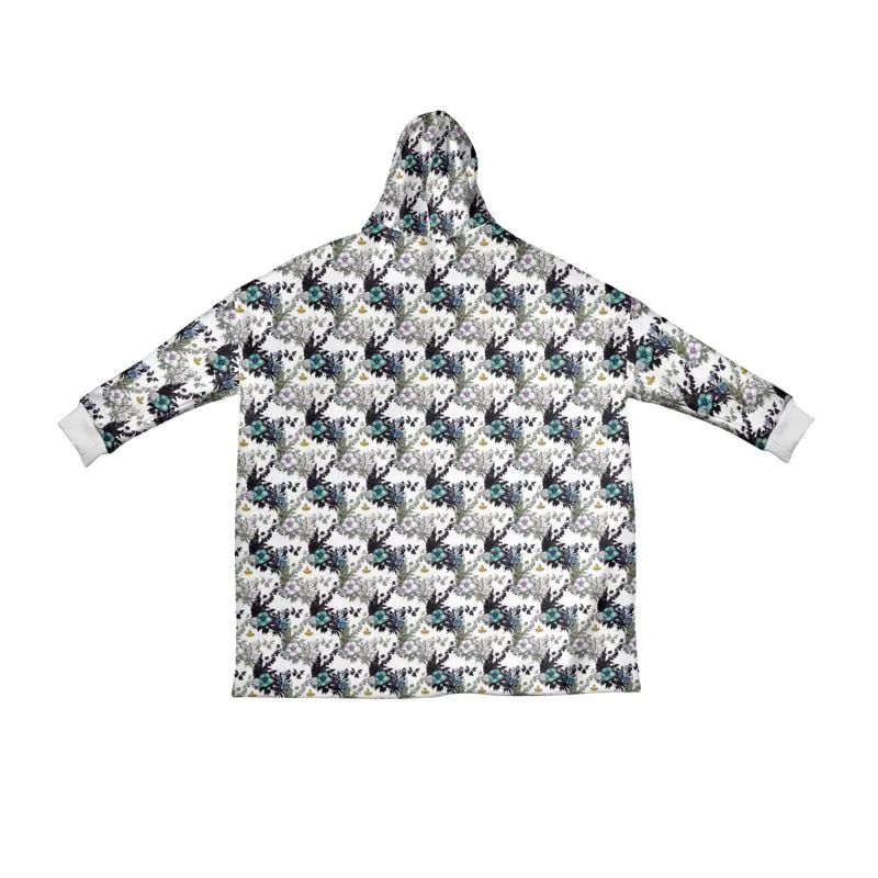 Hoodie Blanket - Hibiscus Light Botanicals Collection