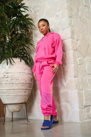 Hot Pink CD Track Pants