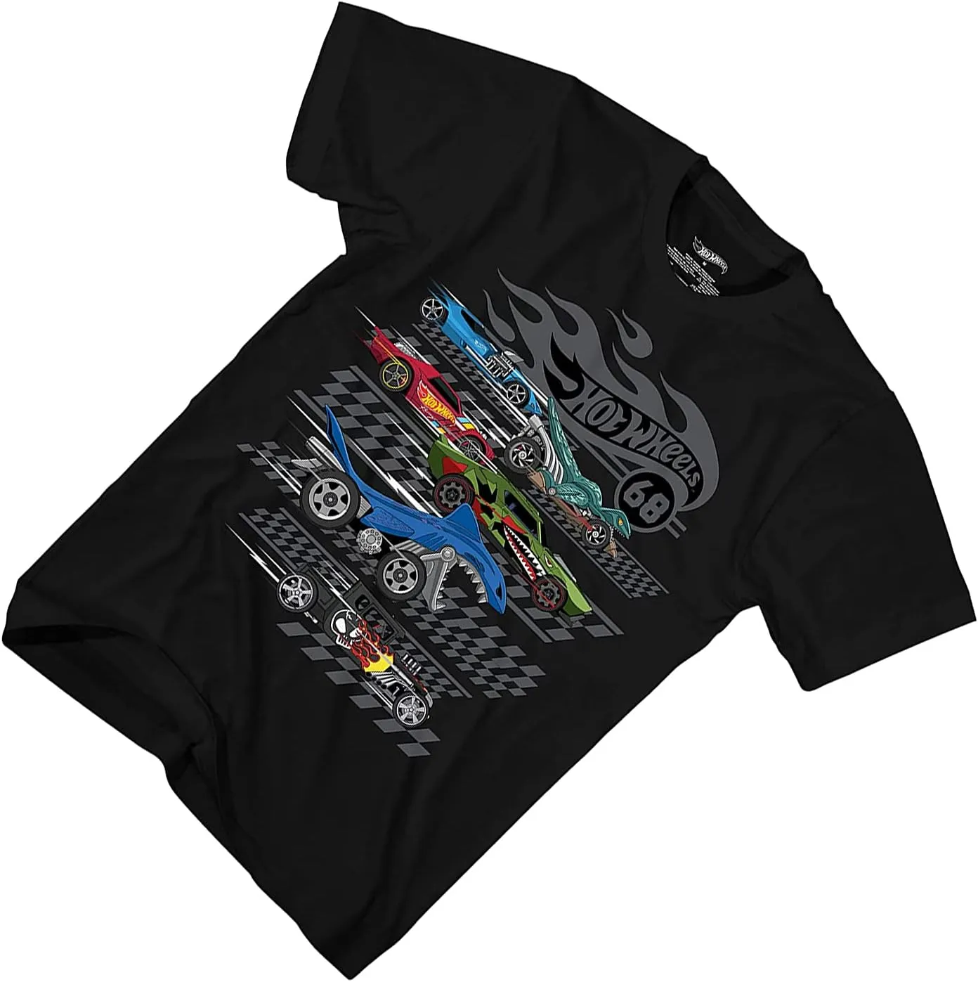 Hot Wheels Short Sleeve Shirt - Boys Short Sleeve Tee - Cars Shirt