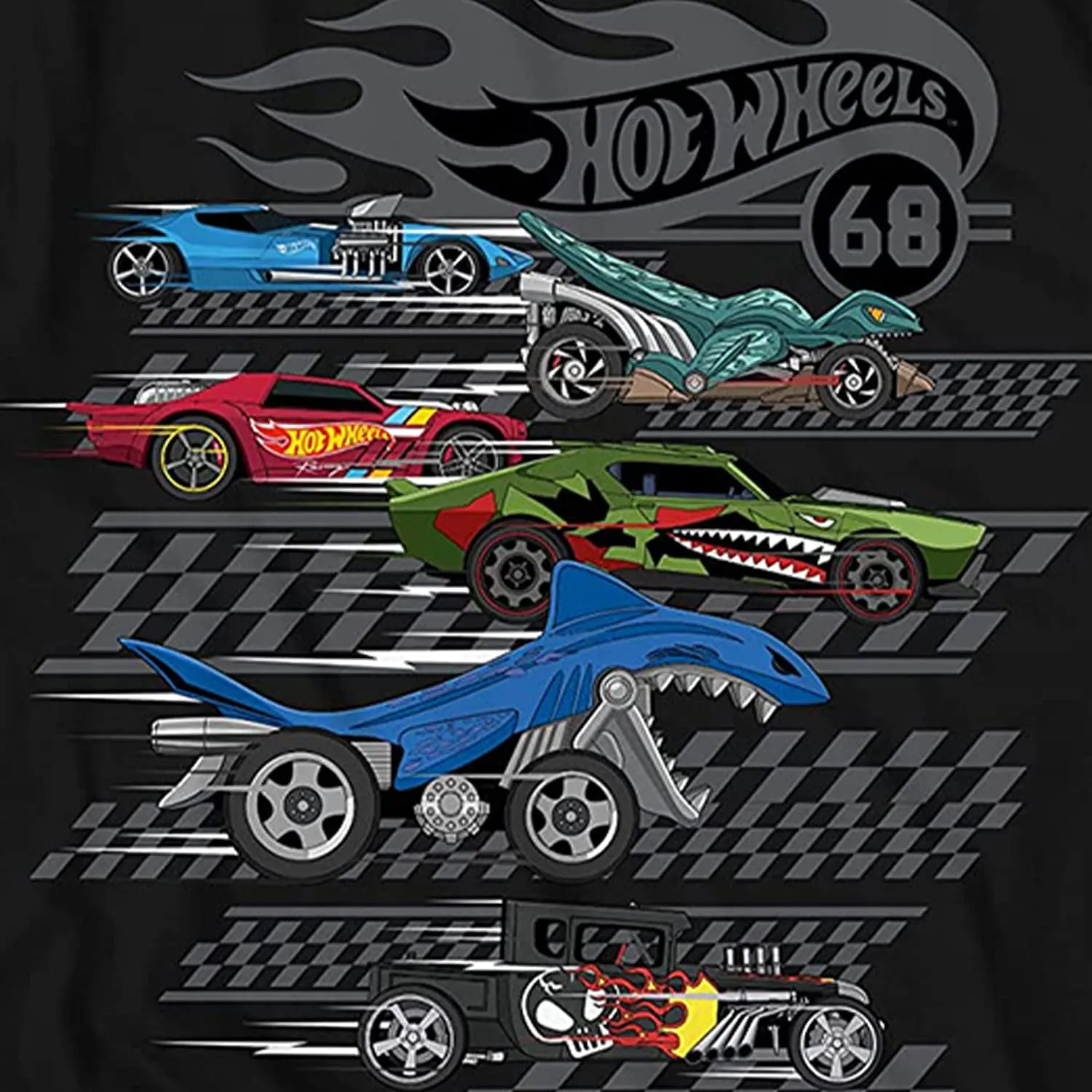 Hot Wheels Short Sleeve Shirt - Boys Short Sleeve Tee - Cars Shirt