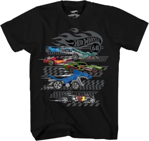 Hot Wheels Short Sleeve Shirt - Boys Short Sleeve Tee - Cars Shirt
