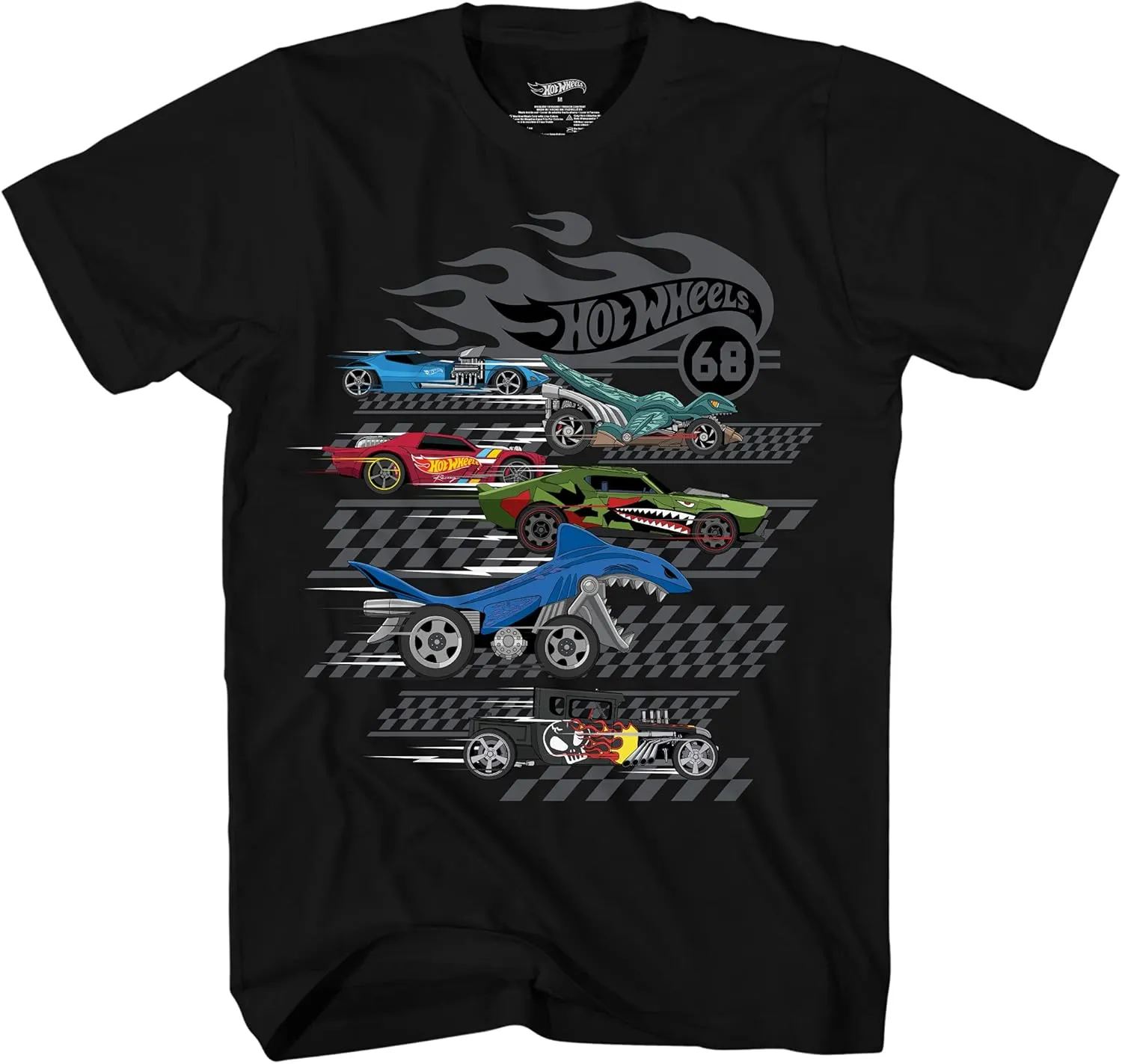 Hot Wheels Short Sleeve Shirt - Boys Short Sleeve Tee - Cars Shirt