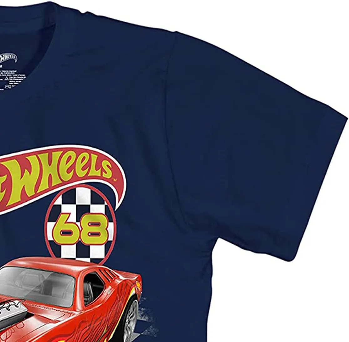 Hot Wheels Short Sleeve Shirt - Boys Short Sleeve Tee - Cars Shirt