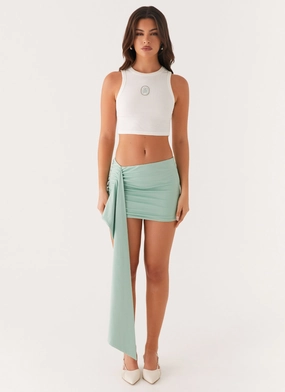 Plant Based Material Adalyn Mini Skirt - Mint