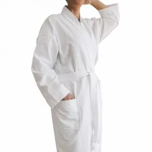 Hotel Quality White Waffle Bathrobes