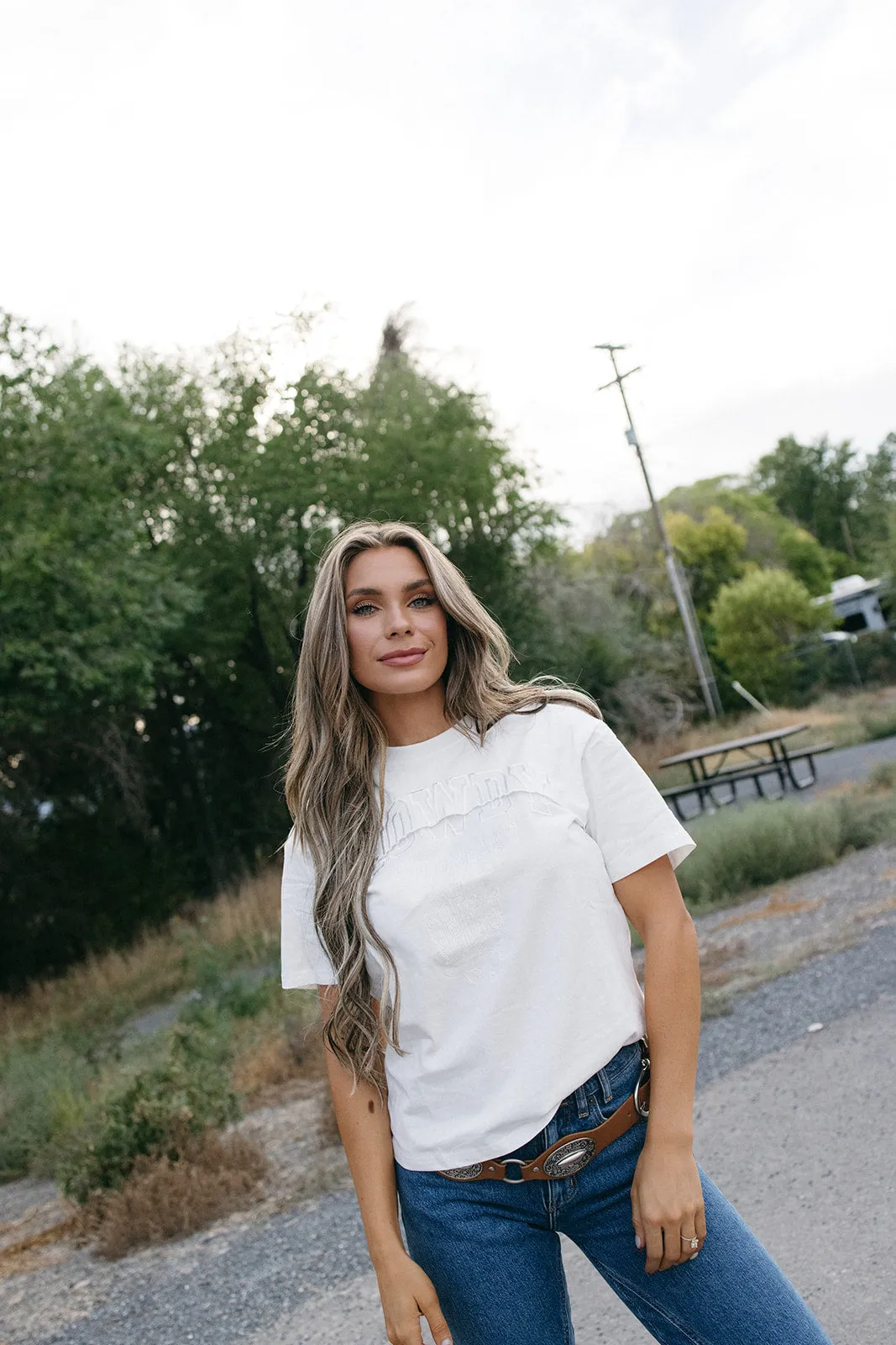 NonRestrictive Cut Eco friendly materials Howdy Graphic Tee