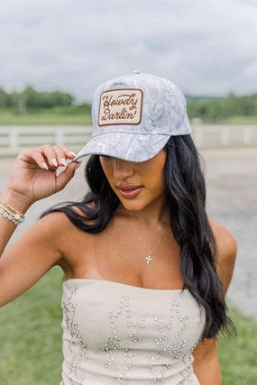 Modern Fit Wind Blocker Howdy Darlin'  Hat - Light Camo
