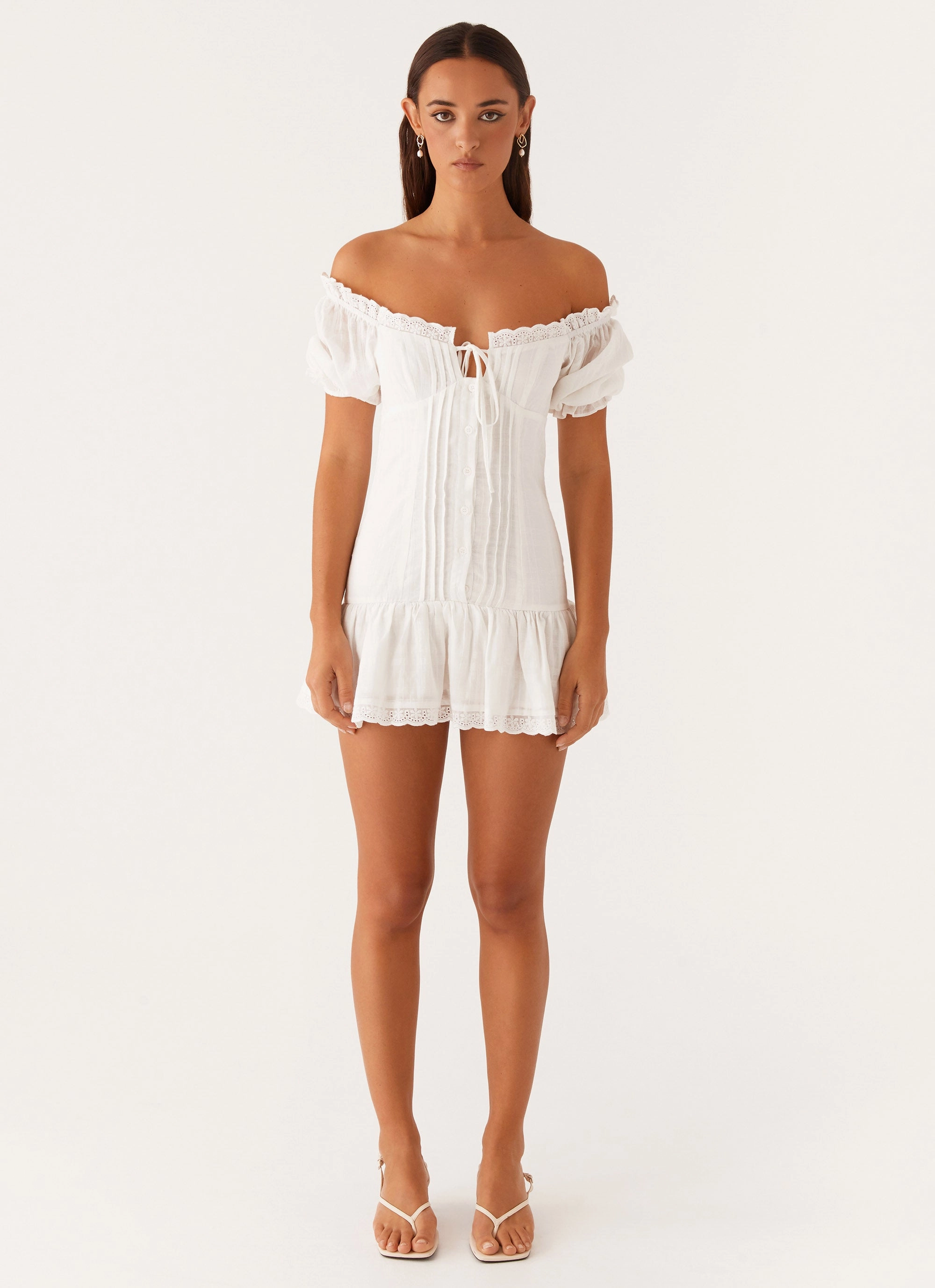 Hundred Percent Mini Dress - White Limited Release
