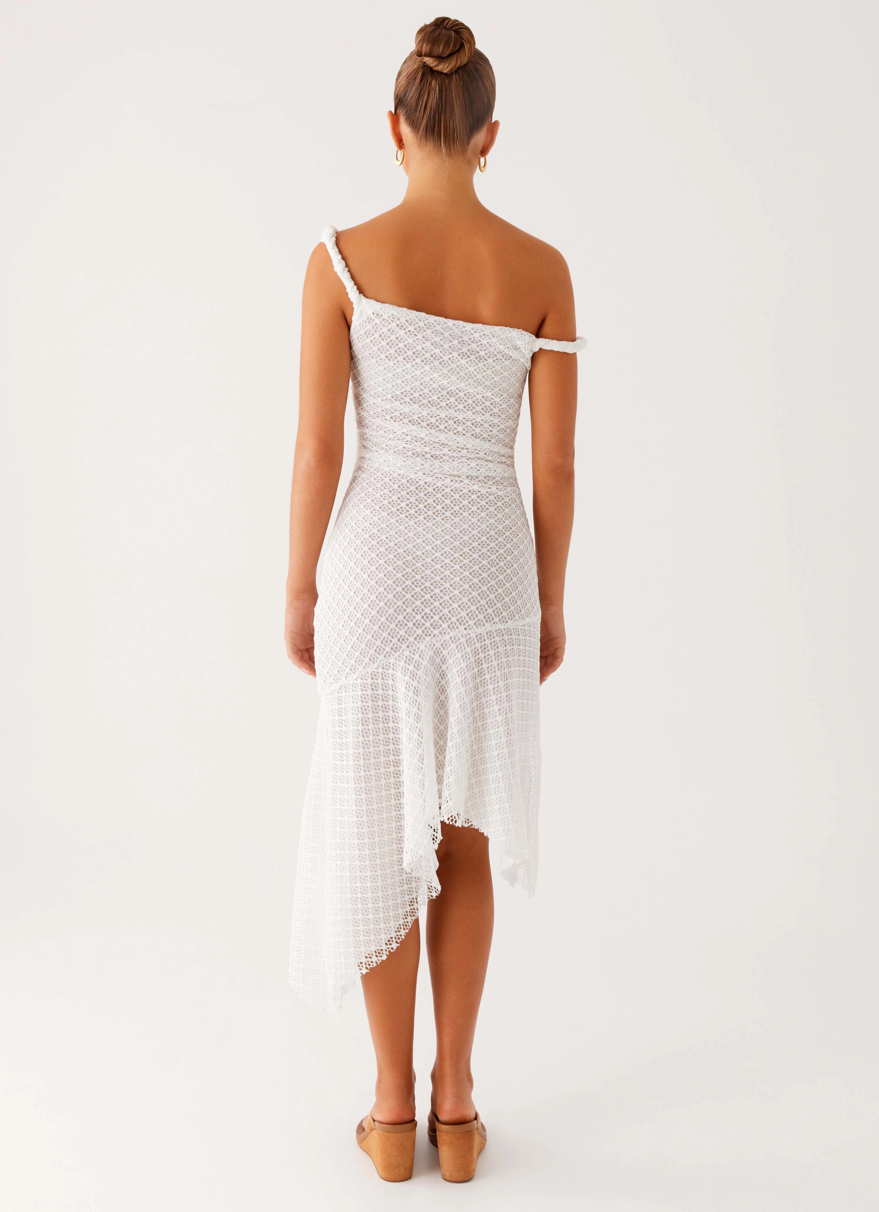 Chilly Weather Comfort Huntah Midi Dress - Ivory