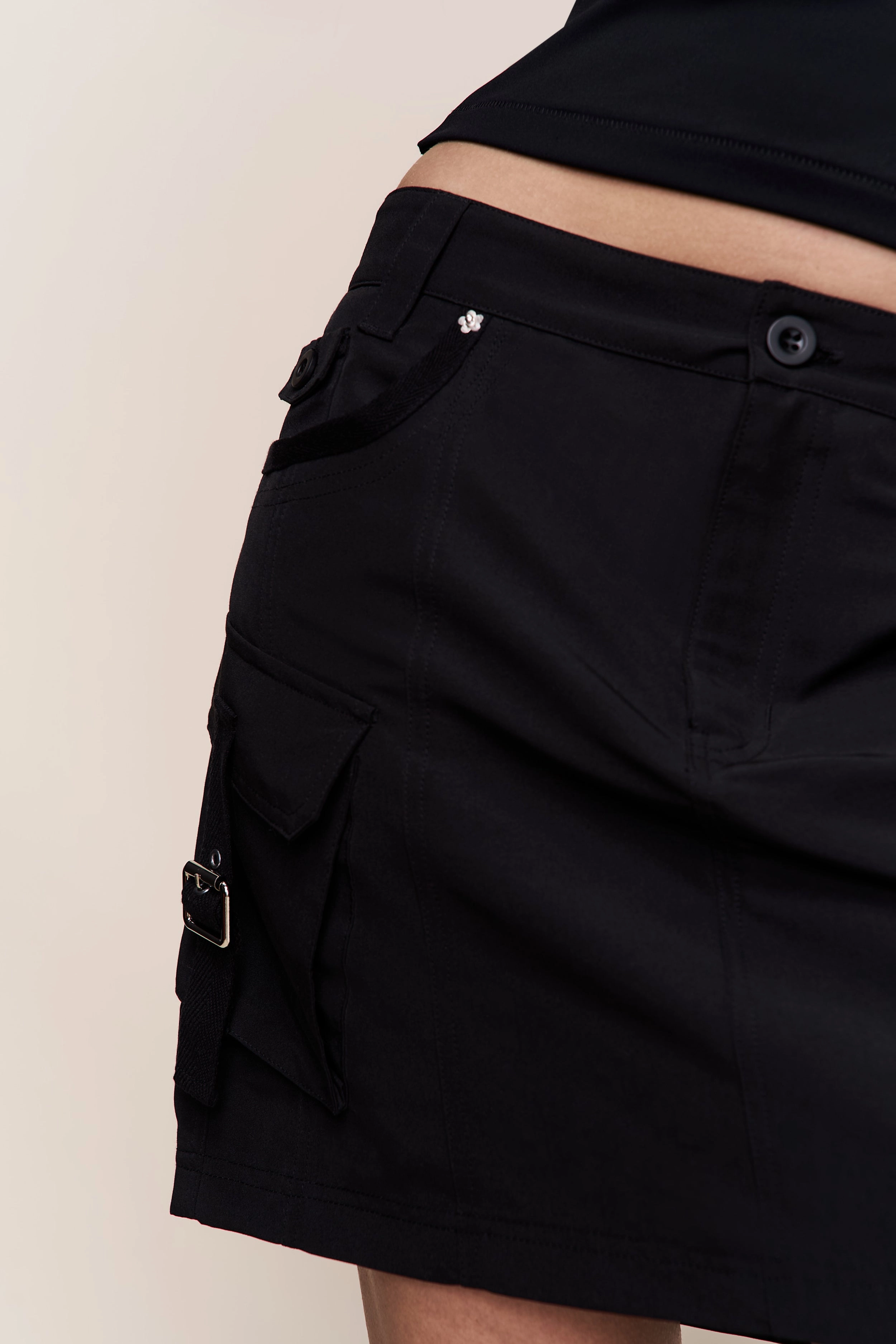 Button Fastenings Hunter Cargo Skirt