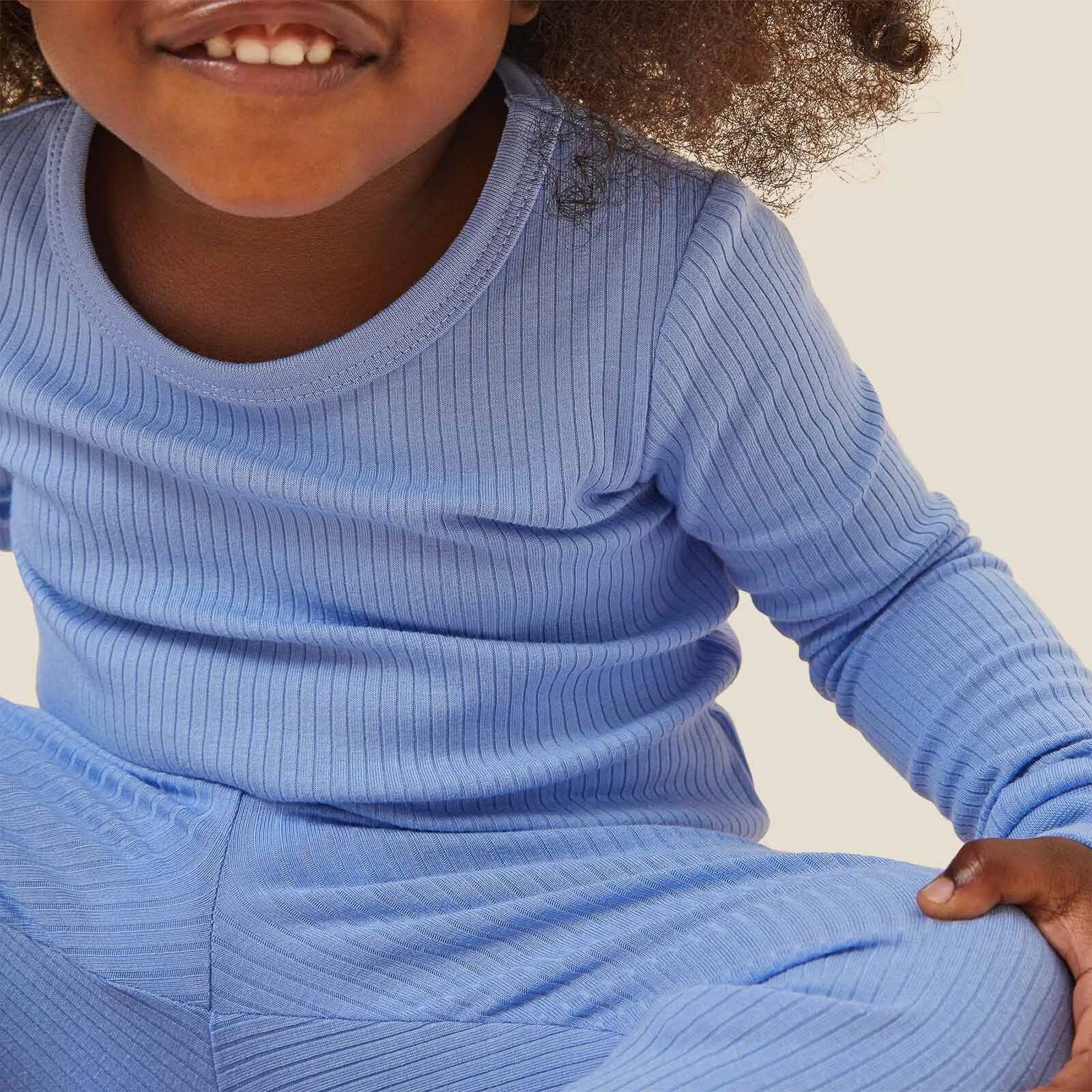 Hydrangea Ribbed Pajama Set