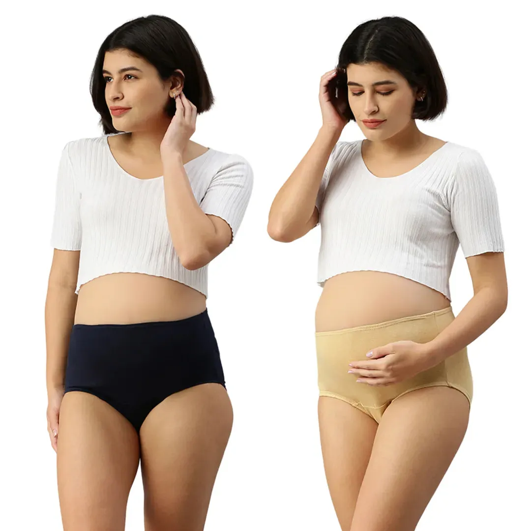 Hygiene-Enhanced Maternity Panty | Kills 99% of Bacteria | 2-Pack