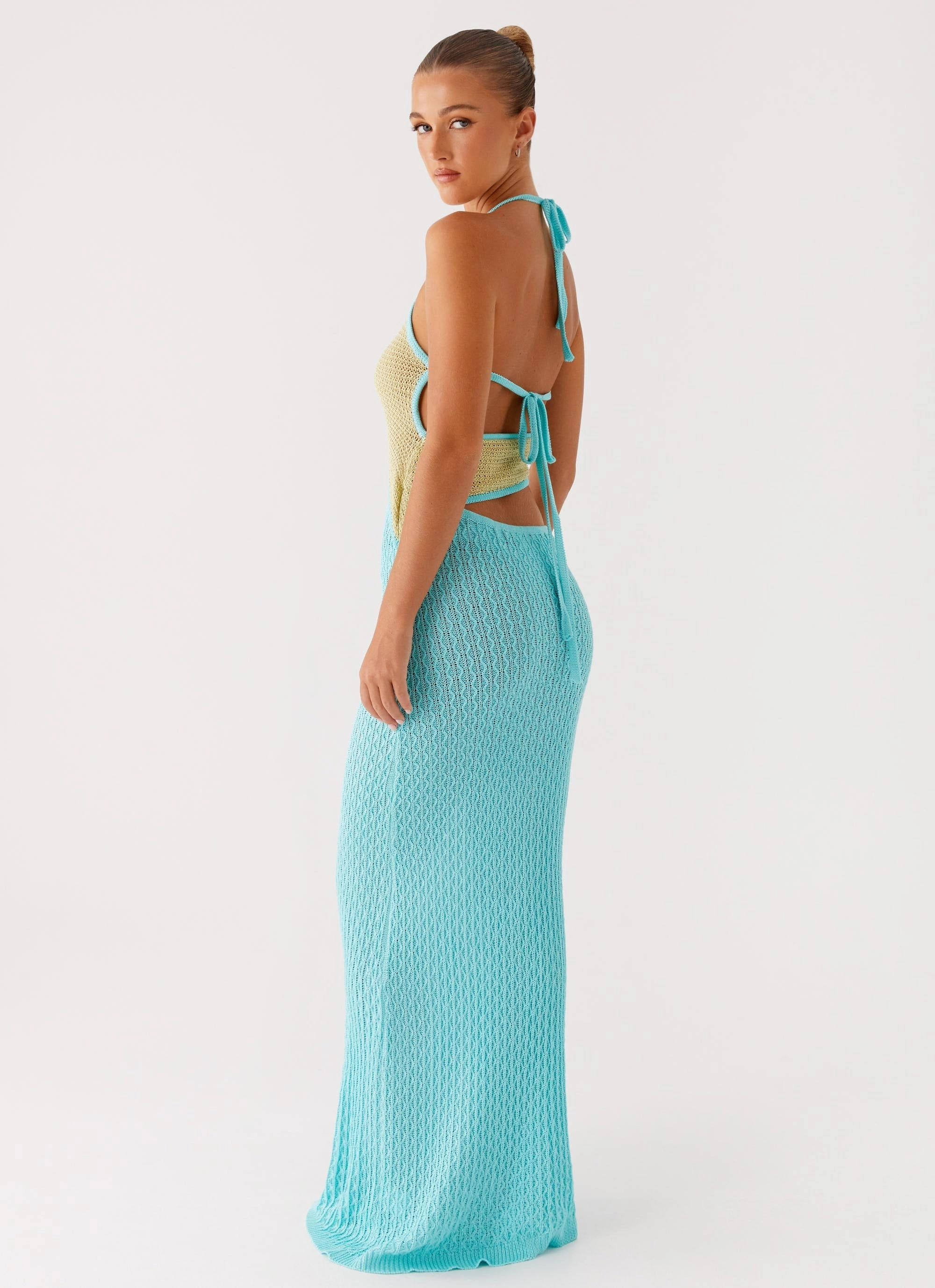 Alexia Knit Maxi Dress - Multi velvet feel Winter Classic