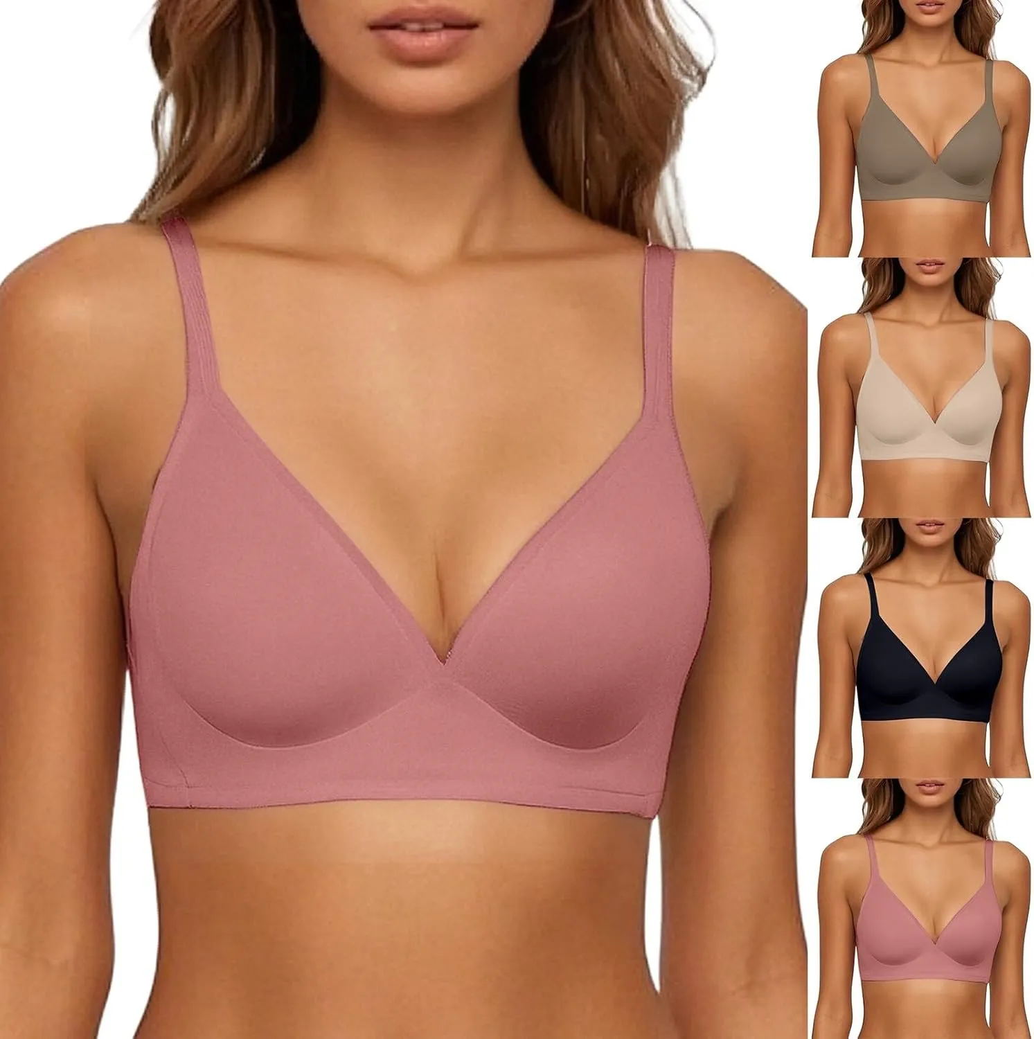 Ice Silk Cooling Seamless Bra, Thin Summer Comfort Bra, Breathable Soft Support Breathable Bras