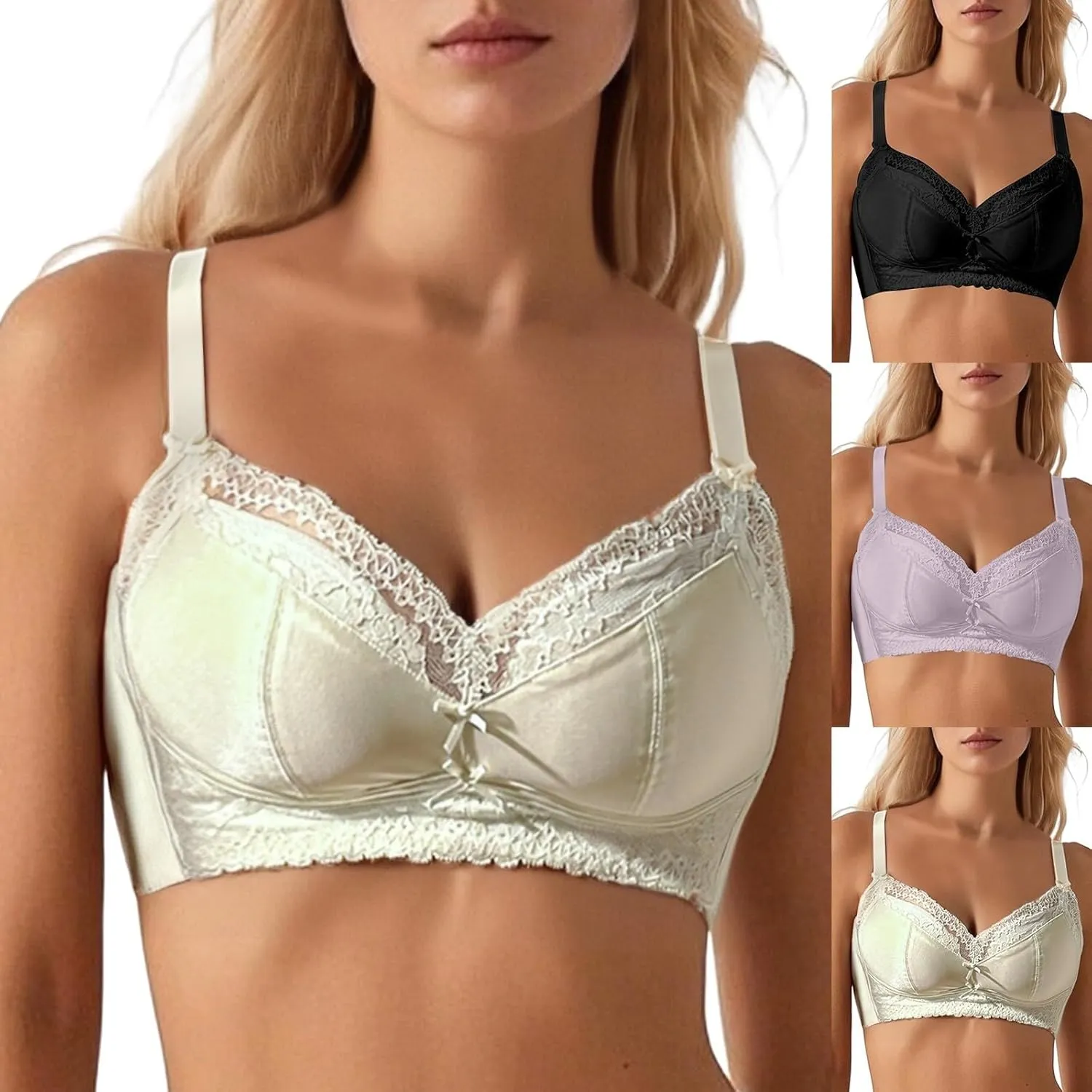 Ice Silk Cooling Seamless Bra, Thin Summer Comfort Bra, Breathable Soft Support Breathable Bras