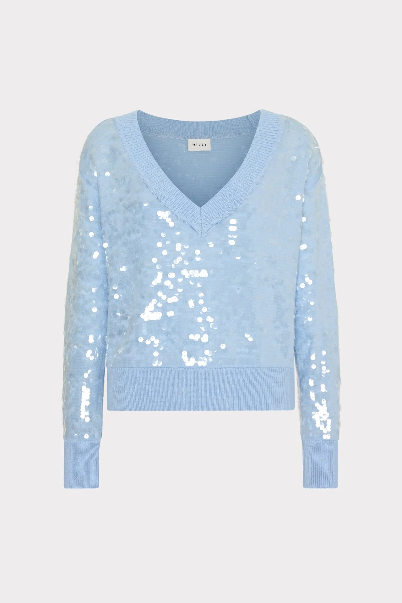 Flexible Design NonScratchSurface Ilaria Sequin V-Neck Sweater