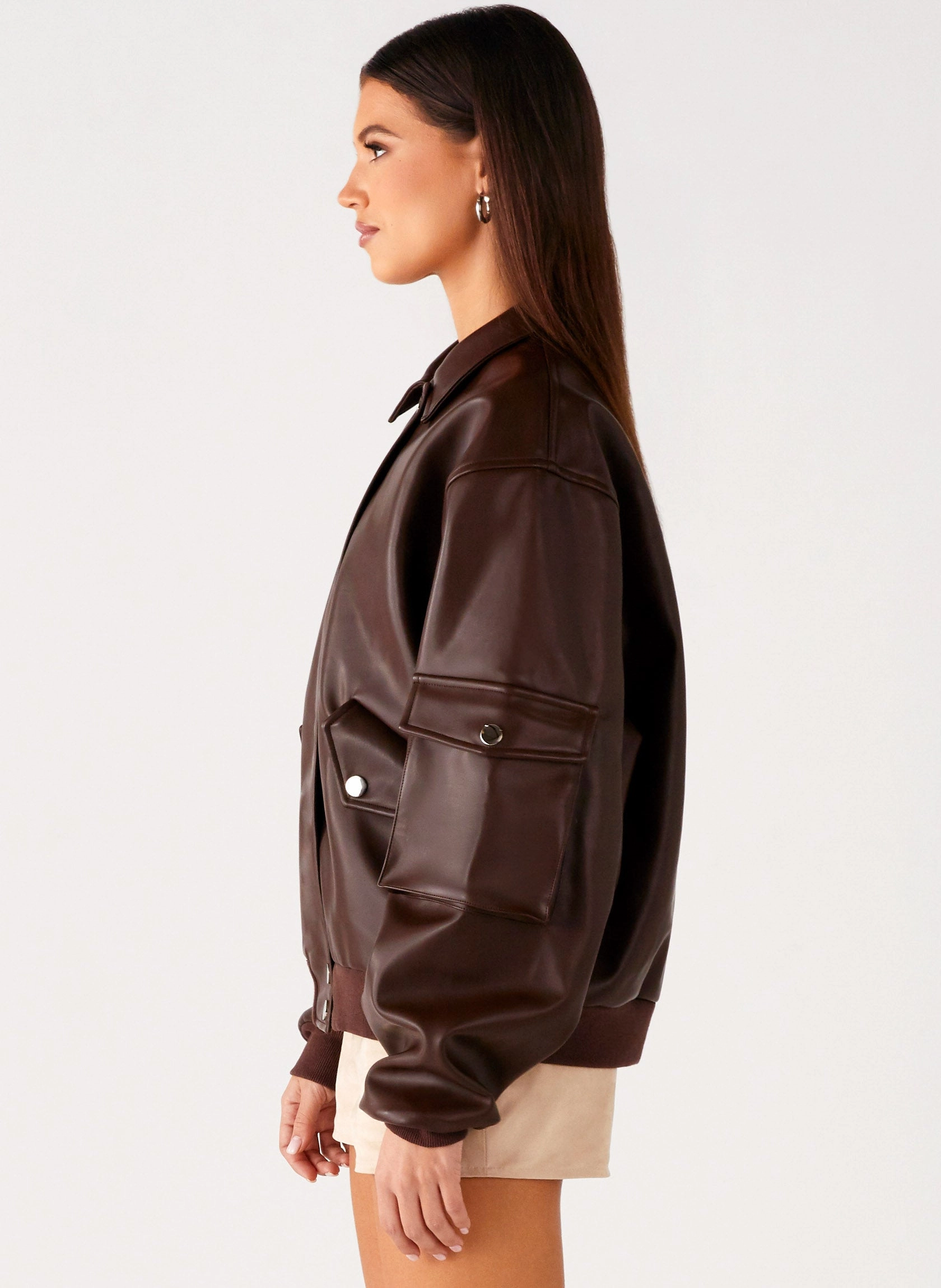 Approach Indara Bomber Jacket - Chocolate