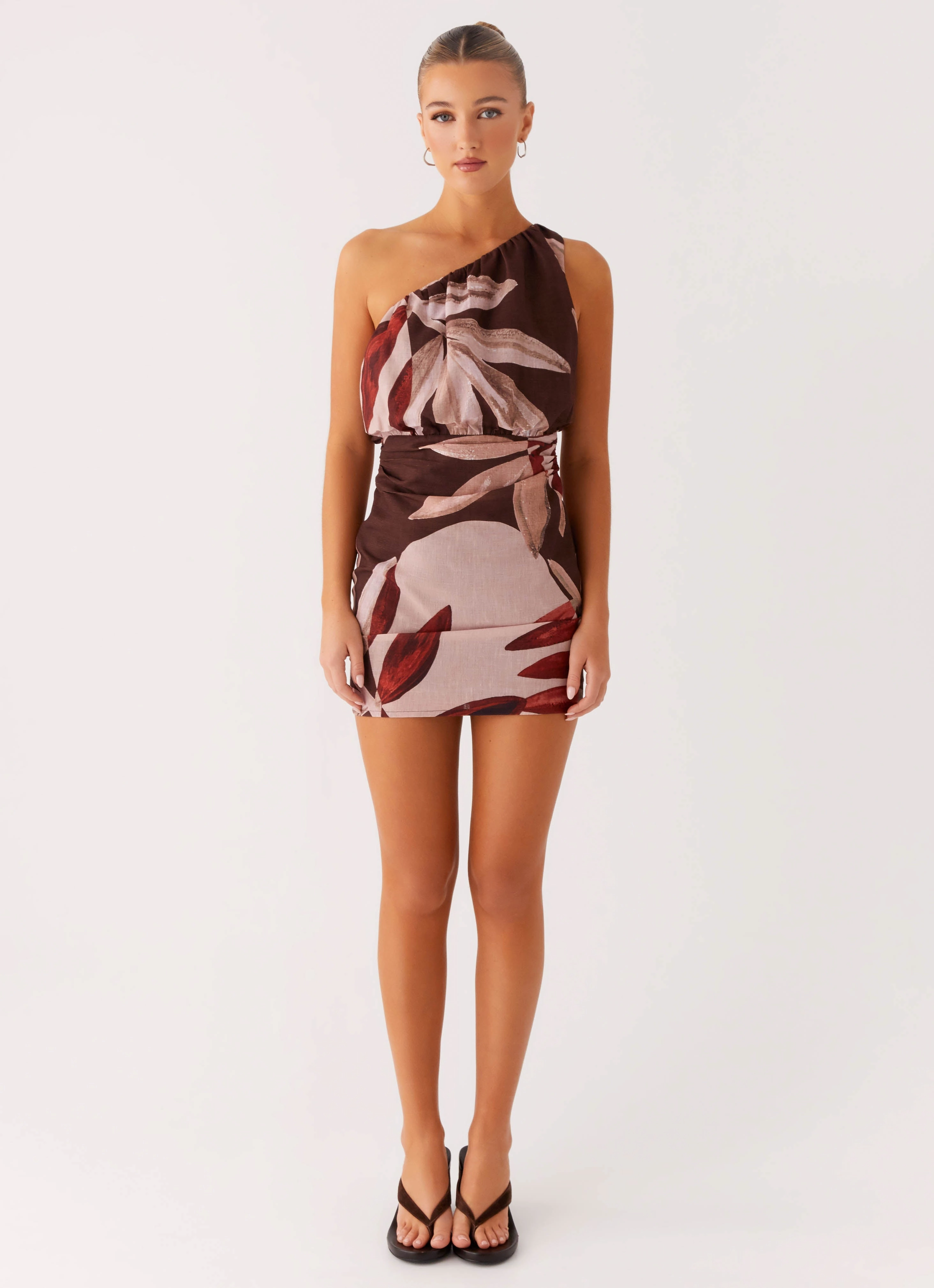 Indianna Mini Dress - Cinnamon Palm Easy Vibe Subtle Mood
