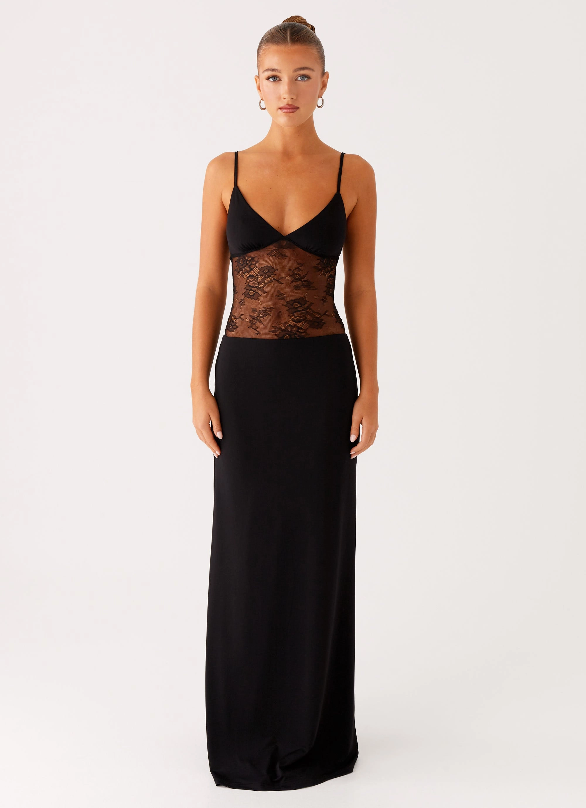 Body Fit Bold Look Envy Maxi Dress - Black