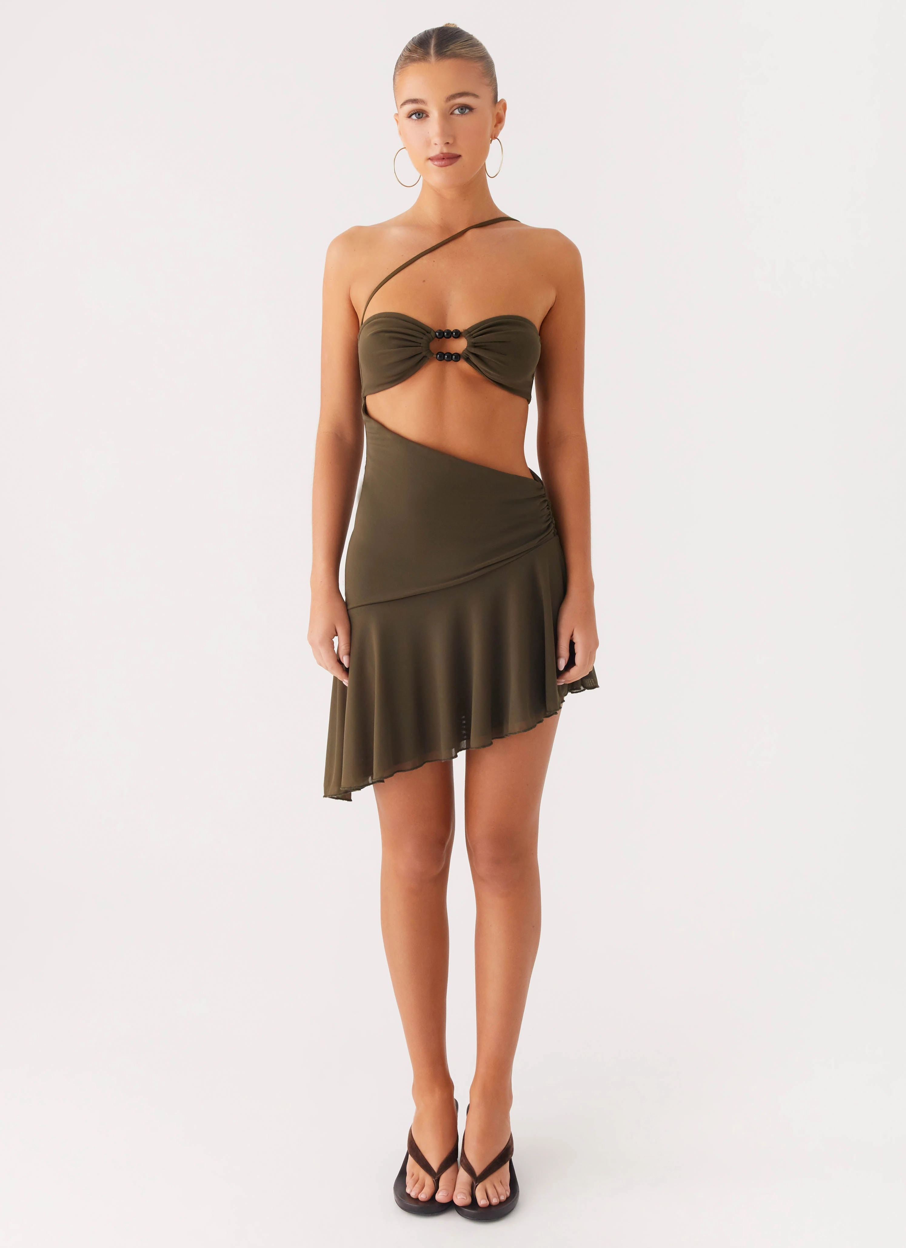 Islander Mini Dress - Khaki Gender Inclusive