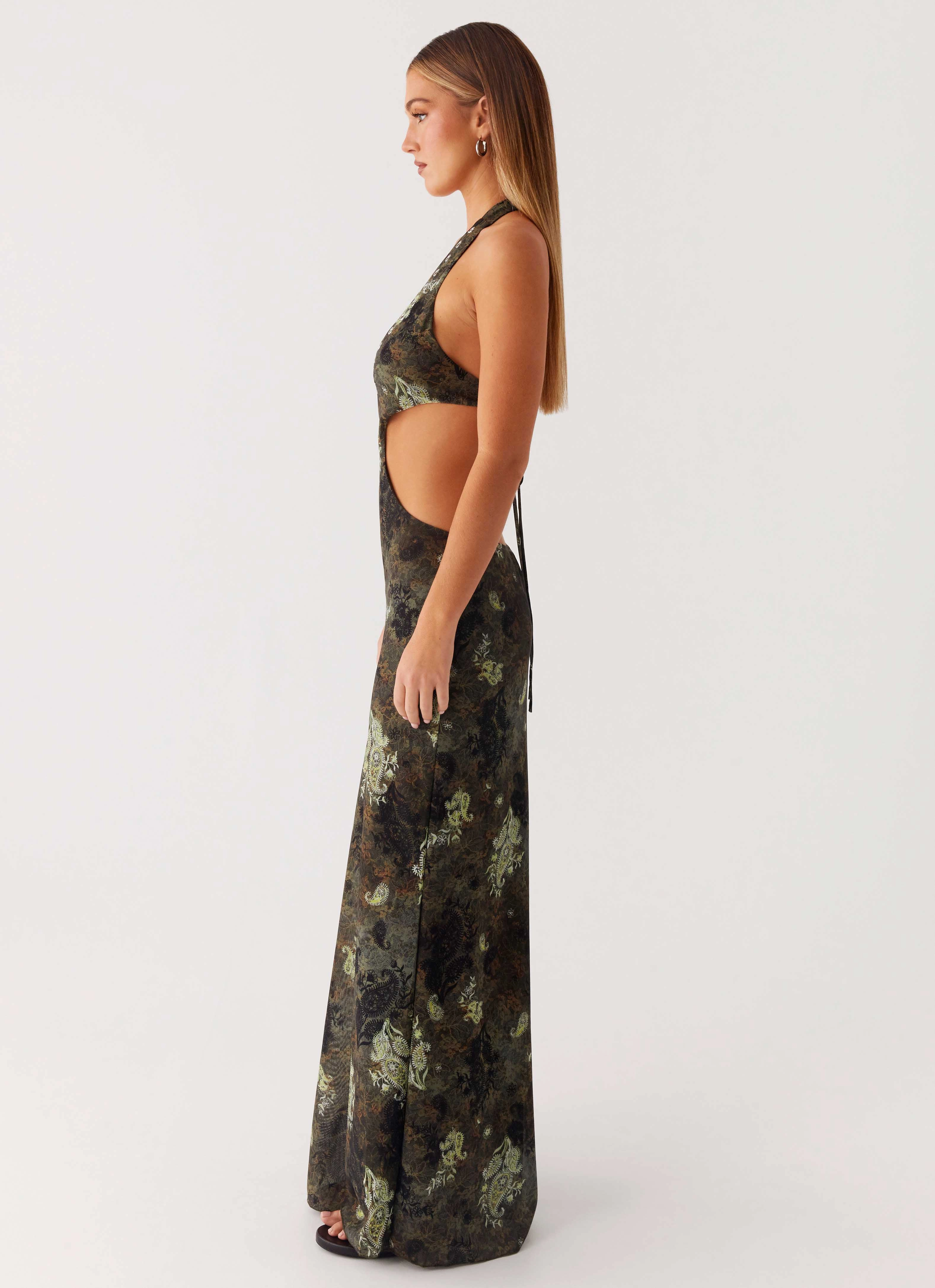 Smooth Feel Indra Maxi Dress - Cyber Floral