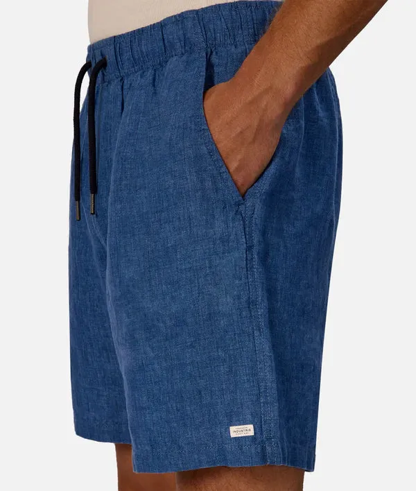 Industrie - The Marina Linen Short - Indigo