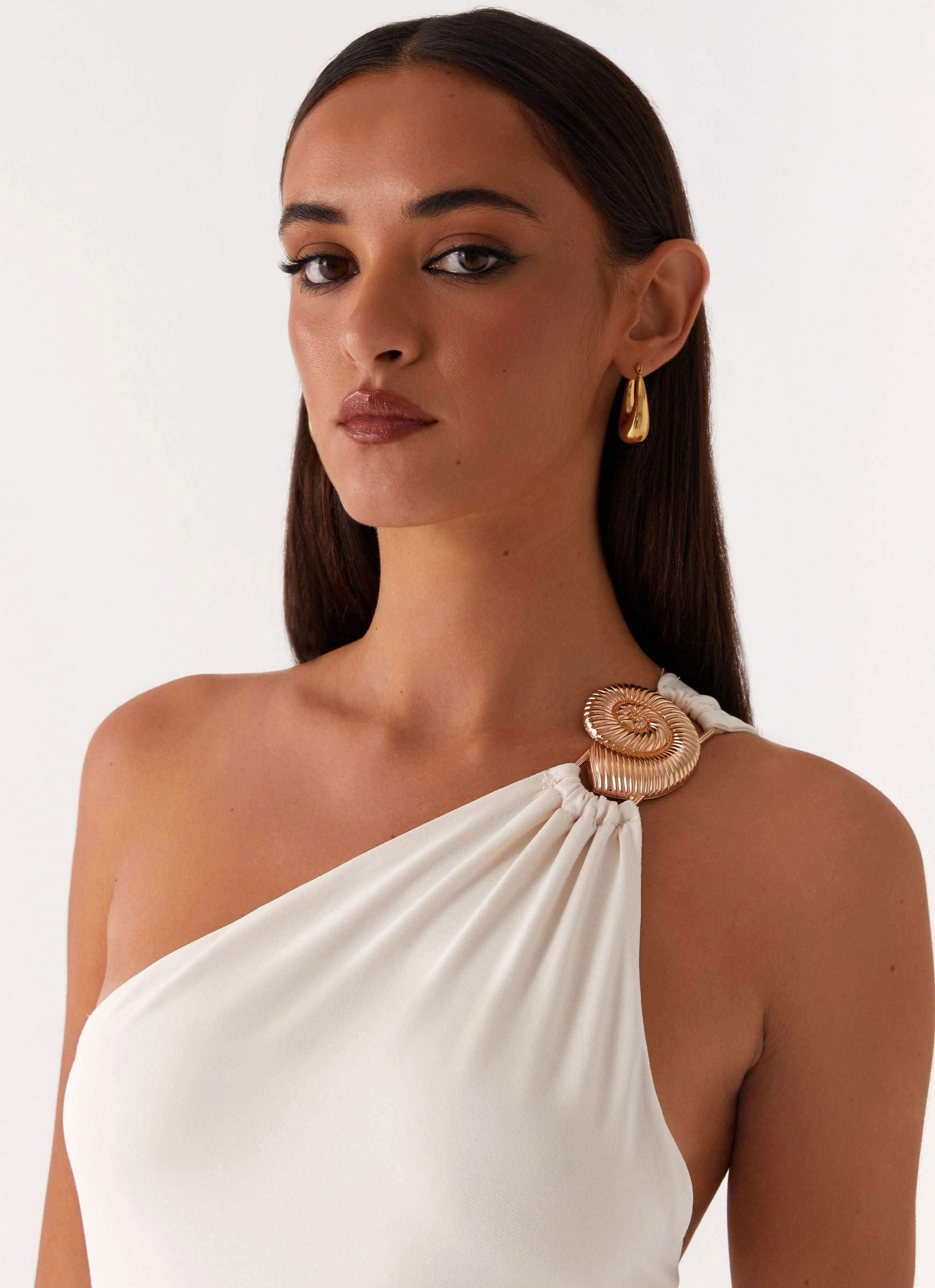 Infinity Maxi Dress - Ivory Sleek Vibe