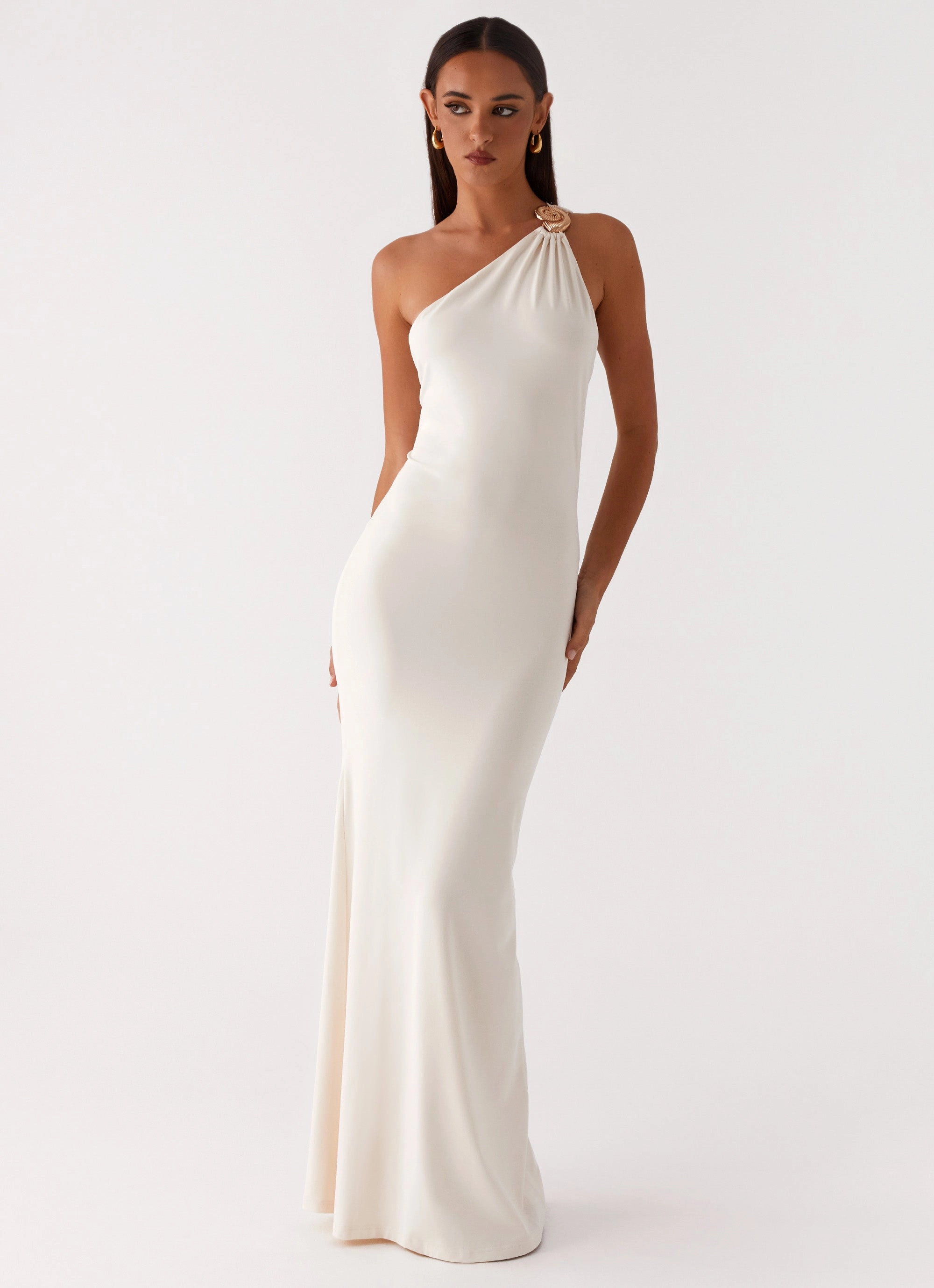 Infinity Maxi Dress - Ivory Flattering Look Fashionable Layer