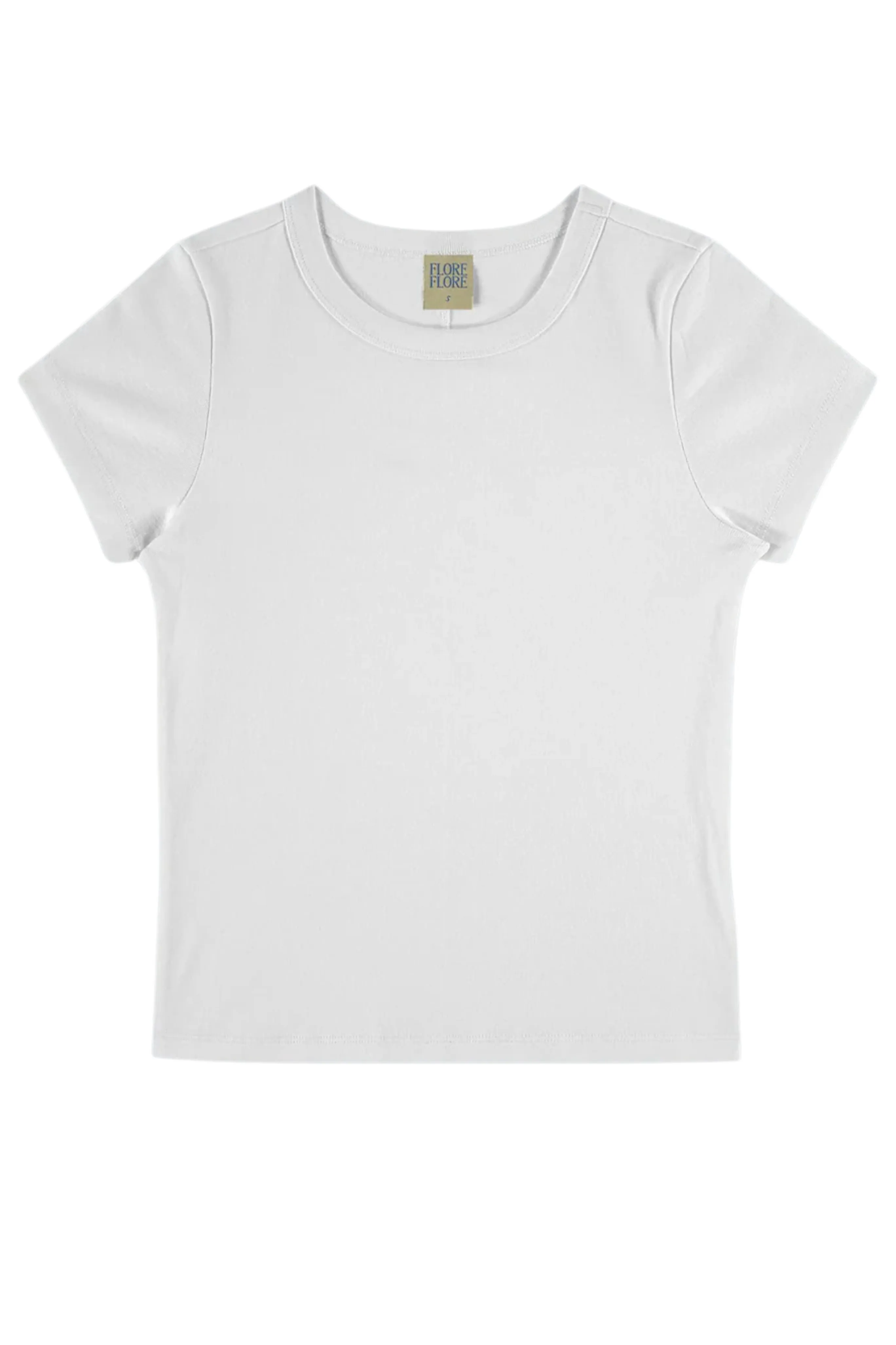 Car Baby Tee in White Compact Thermal Insulation