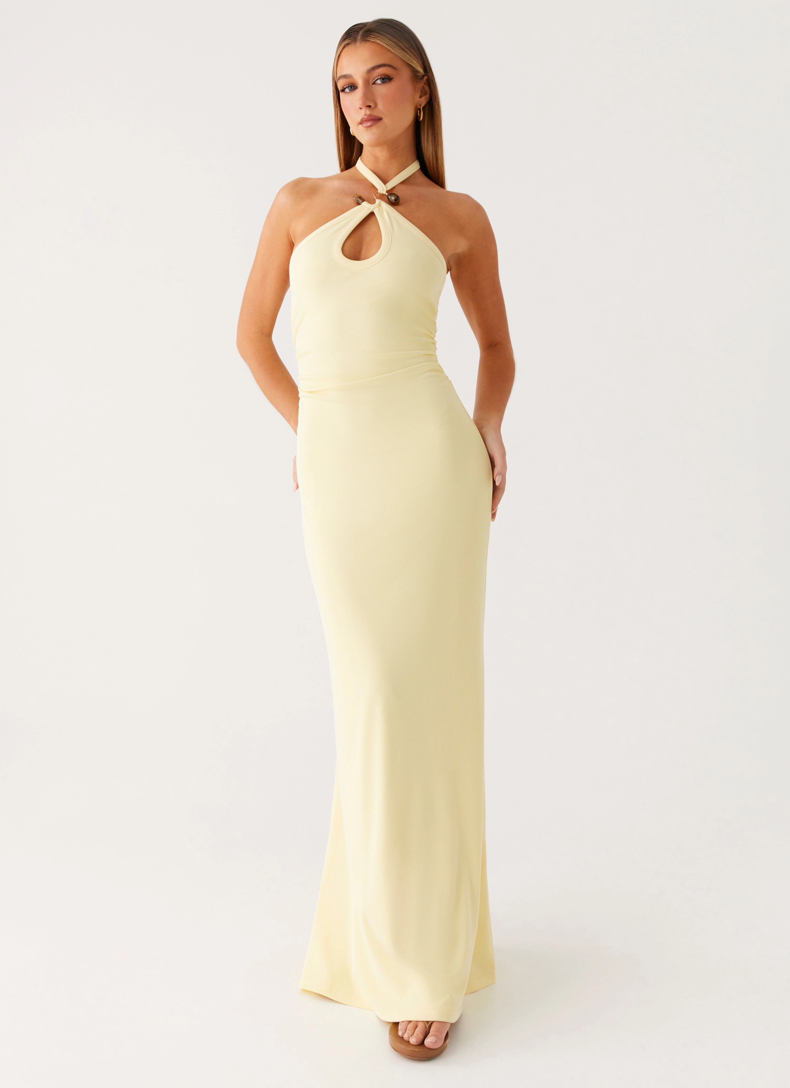 Instant Attraction Maxi Dress - Yellow Shared Moment Bridal-Shower